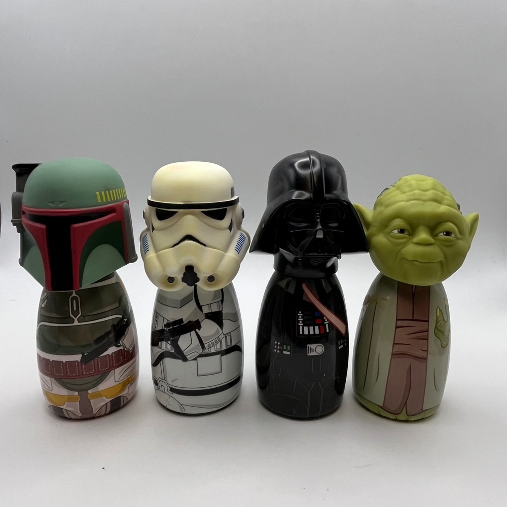 Star Wars Body Wash Set 4 Pack Darth Vader Yoda Boba Fett Stormtrooper 2oz MZB